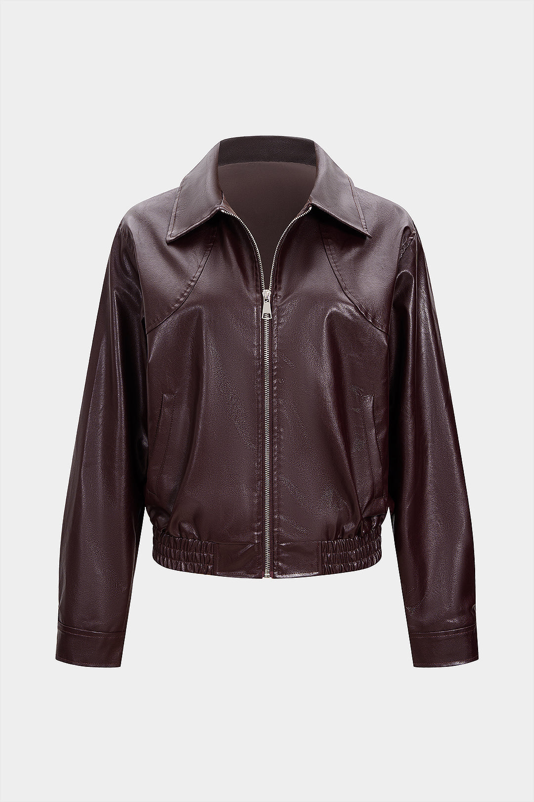 Suni Deri Zipper Ceket