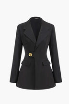 Düğmeli Blazer Ceket