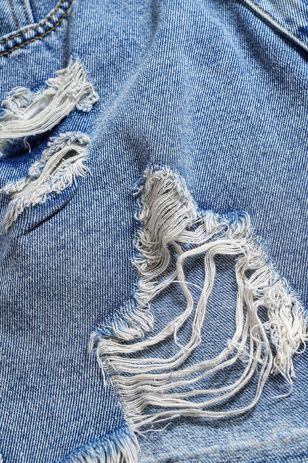 Denim Cepli Şort