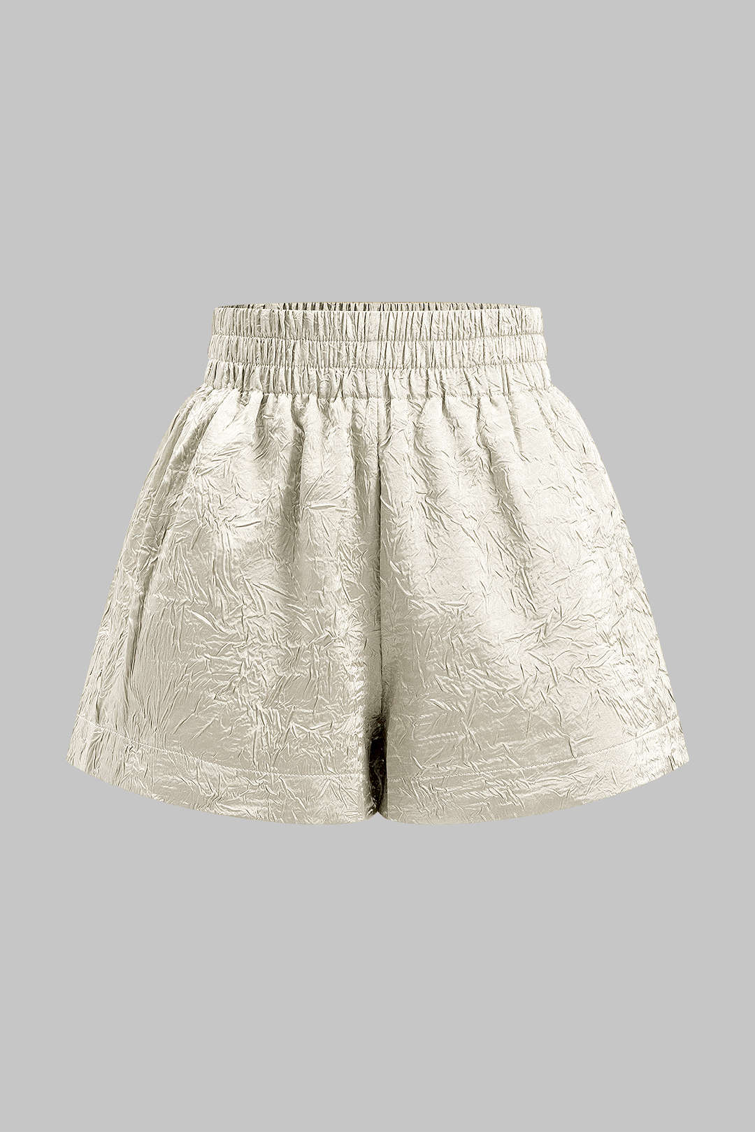 Düz Büzgülü Şort