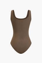 Coffee Solid Bodysuit Ve Pantolon Takımı