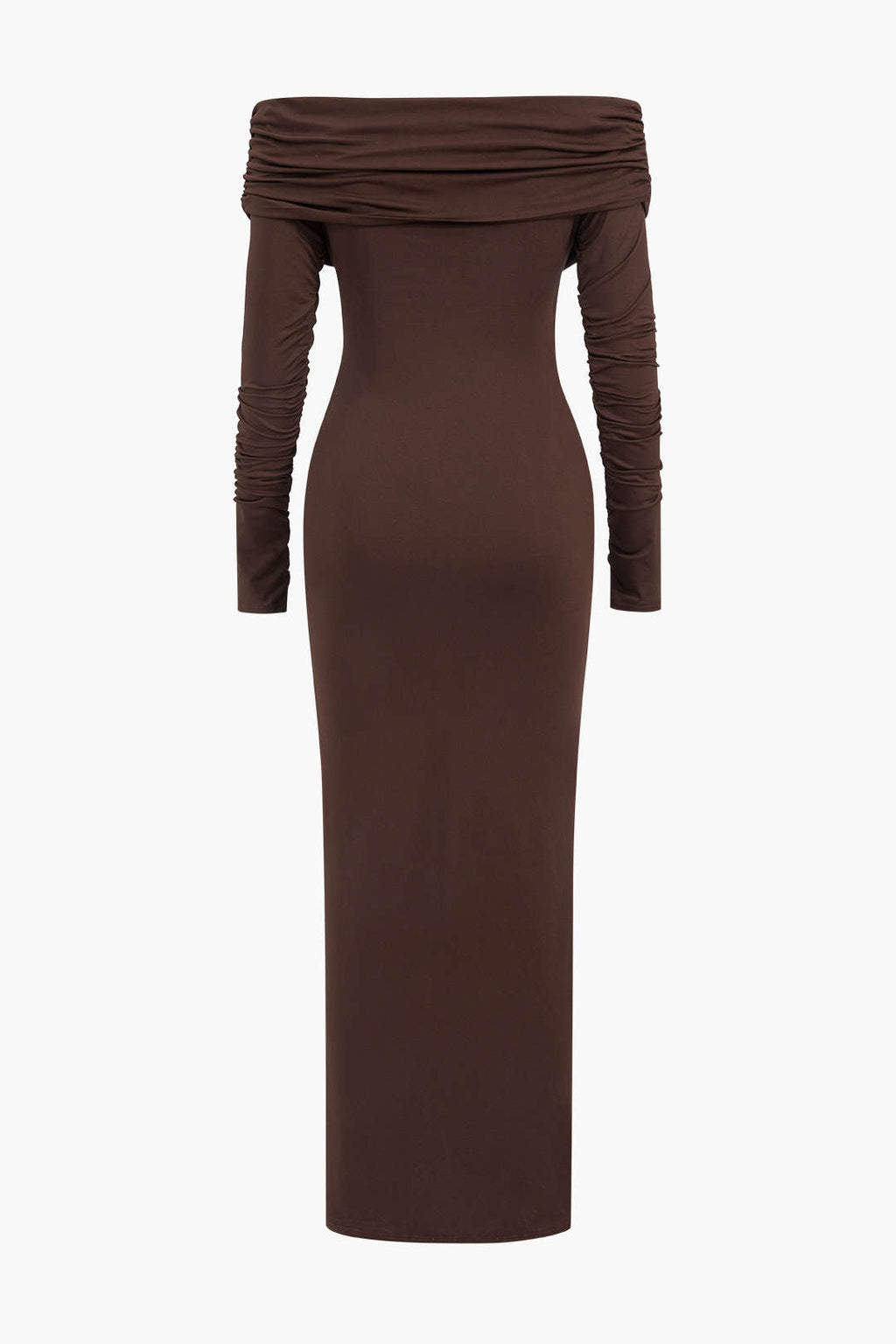 Omuzları Dantelli Drapeli maksi Elbise