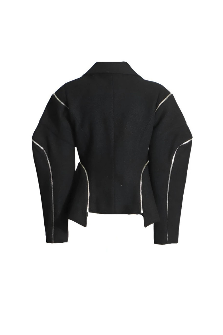 Lively Fermuarlı Blazer Ceket