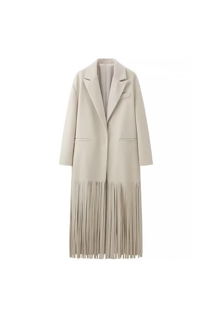 Judy Püsküllü Yün Kaban