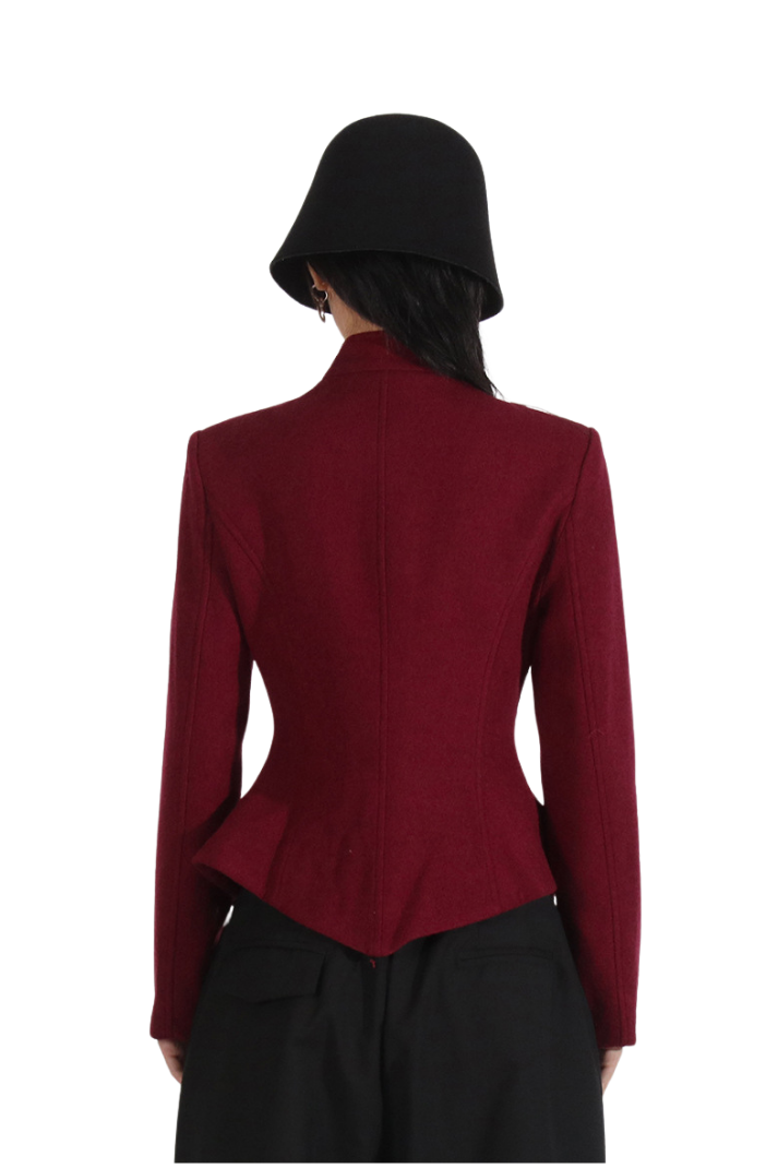 Darcy Cut-Out Kaşe Ceket