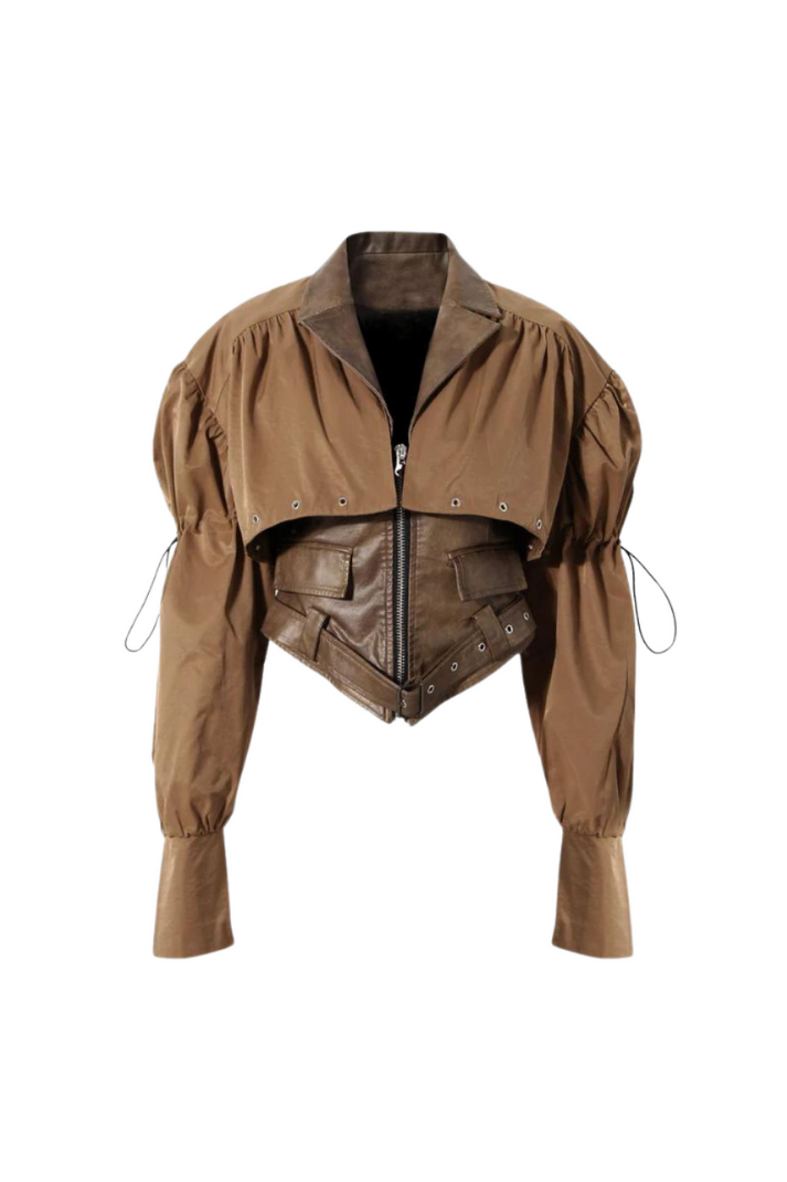 Maude Suni Deri Ceket ve Yelek