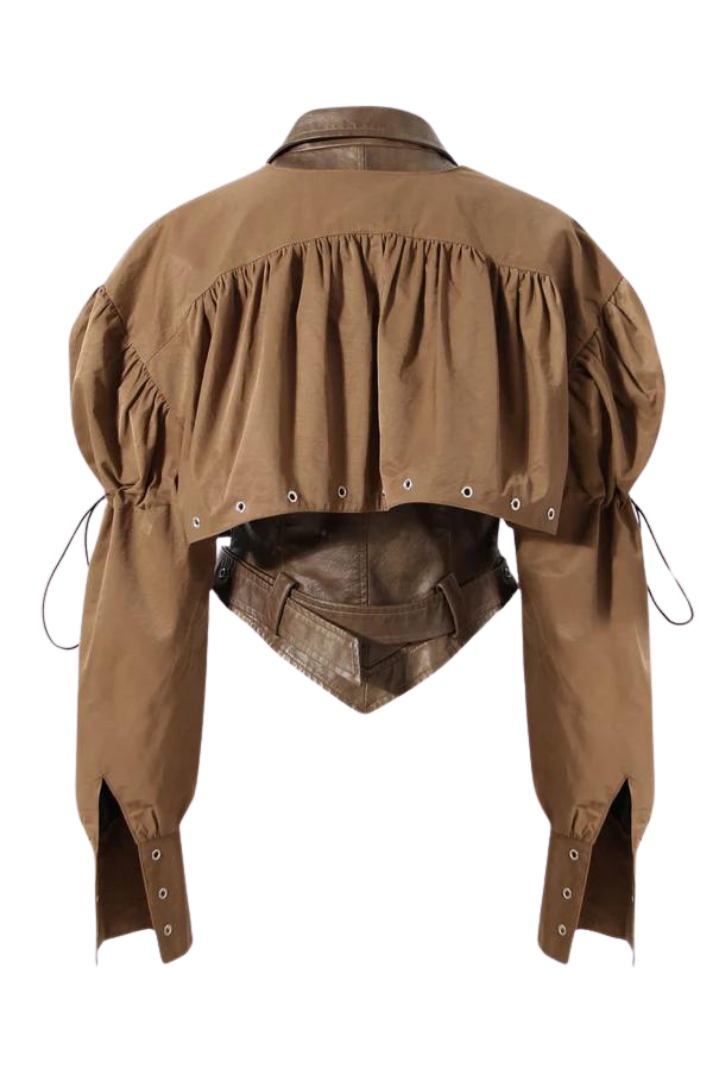 Maude Suni Deri Ceket ve Yelek