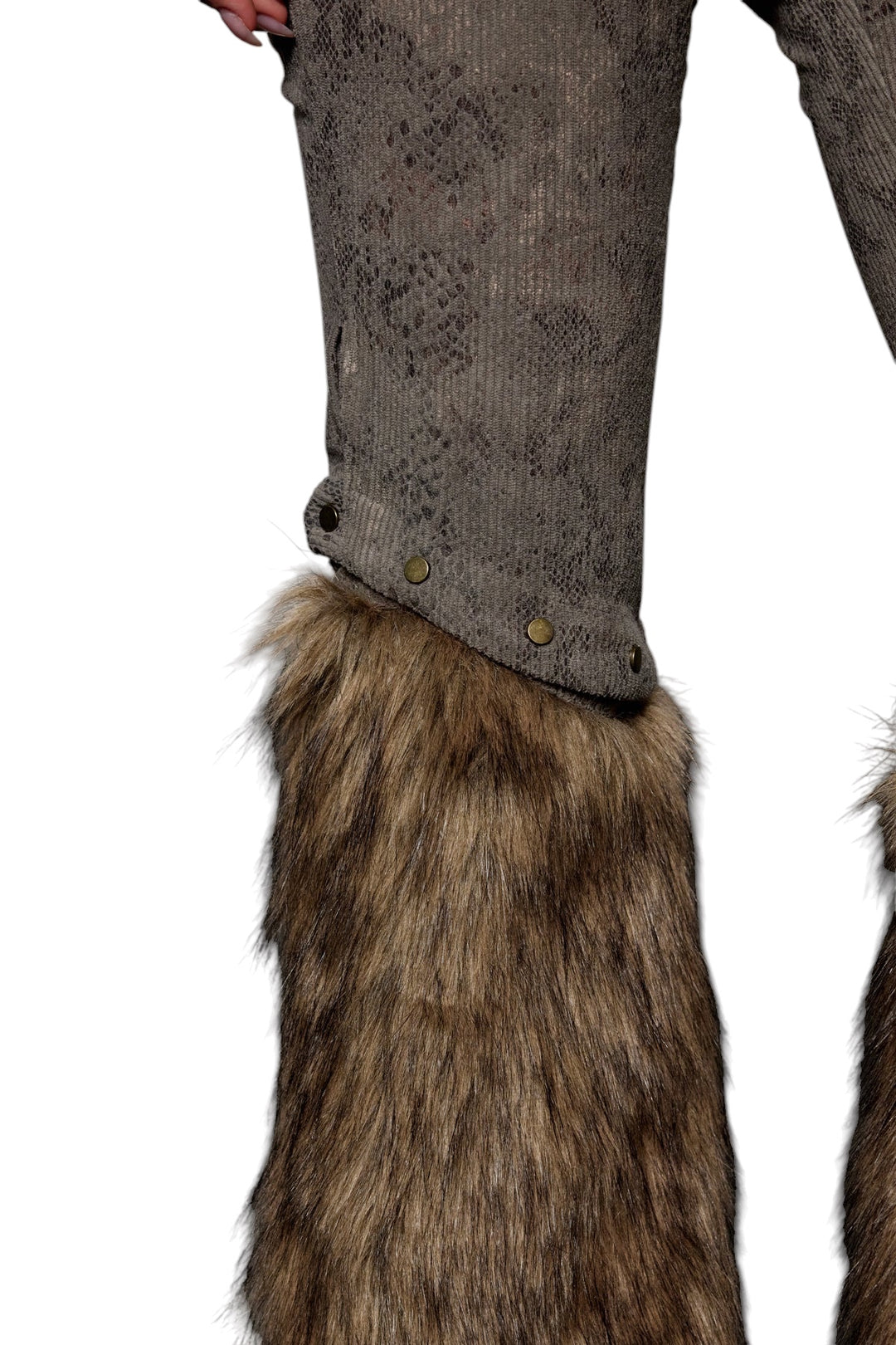 Suni Kürklü Bağcıklı Pantolon