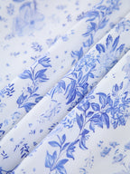 Çiçek Desenli Cepli Fermuarlı Uzun Elbise