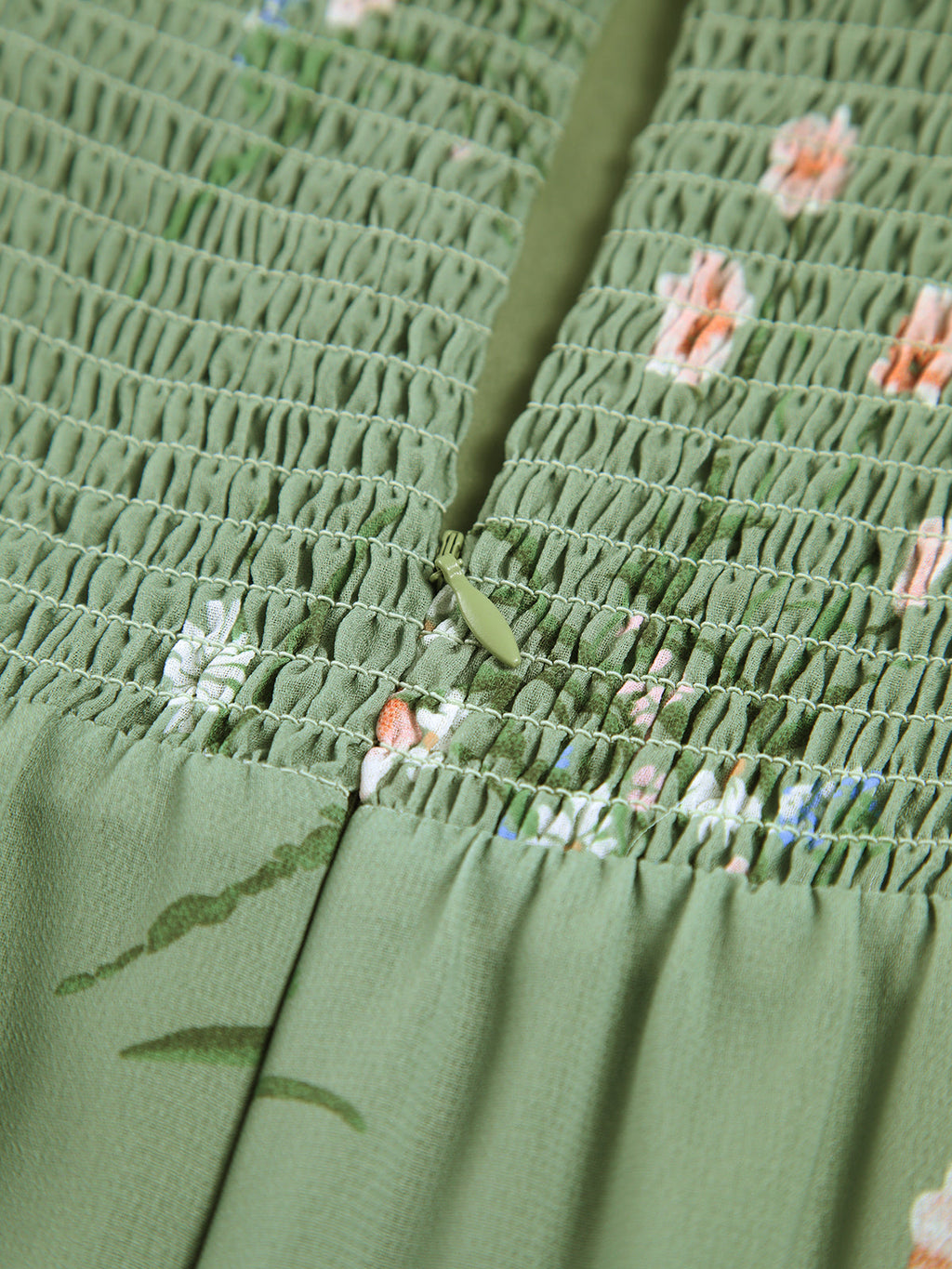 Çiçekli Şifon Midi Elbise