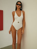 Kemer Detaylı Tek Parça Mayo