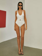 Kemer Detaylı Tek Parça Mayo