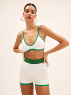 Zümrüt Yeşili Kontrast Bikini Seti