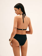 Düz Renk Halter Bikini Takımı