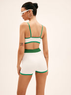 Zümrüt Yeşili Kontrast Bikini Seti