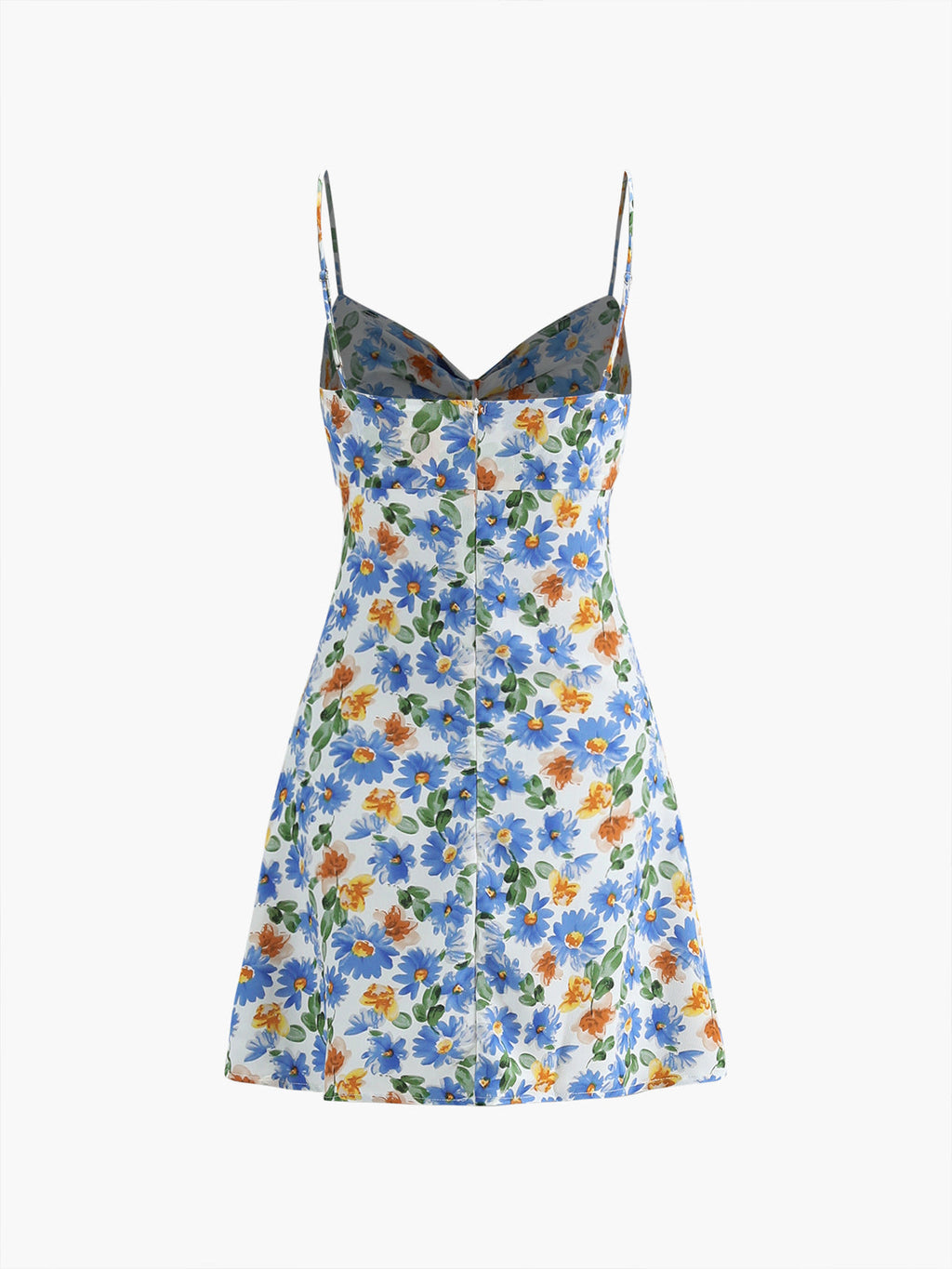 Çiçek Desenli Mini Elbise