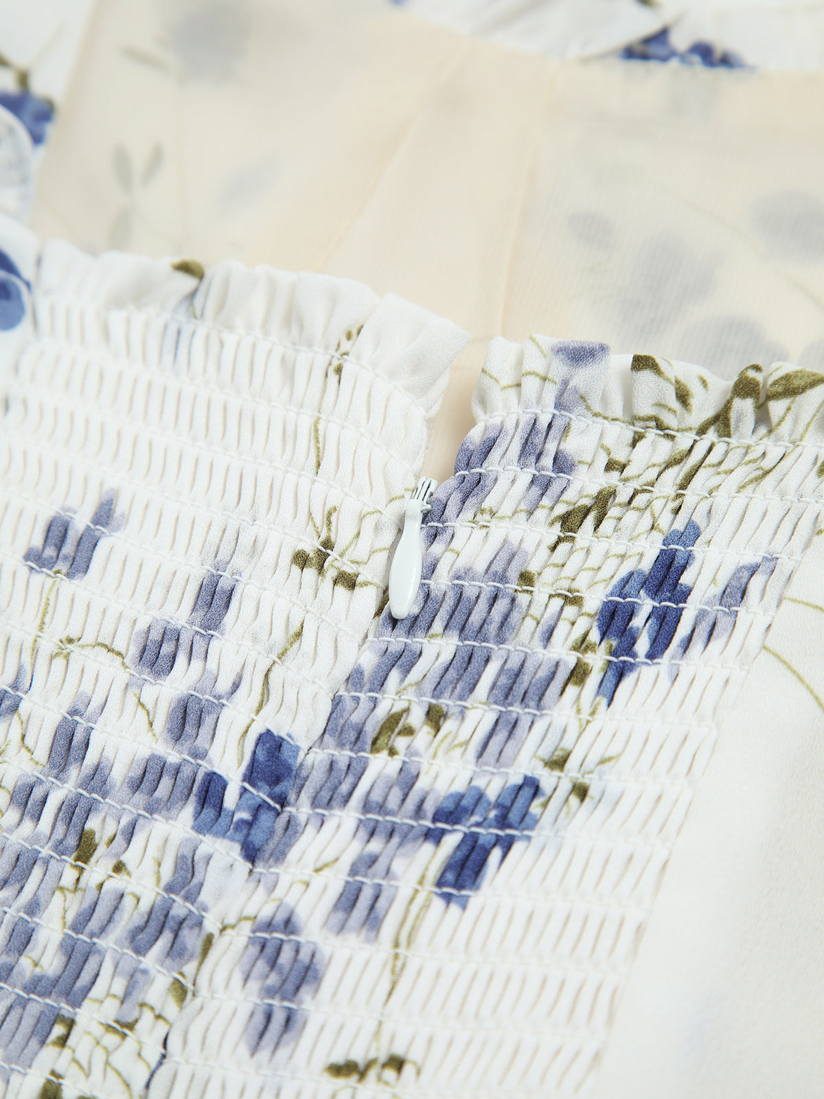 Desenli Fırfırlı Mini Elbise