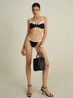 Kontrast İki Renkli Bikini Takımı