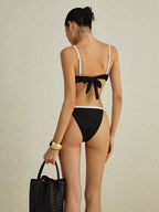 Kontrast İki Renkli Bikini Takımı