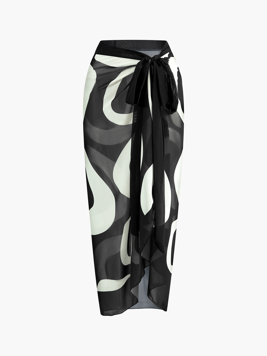 Şifon Bağlamalı Mayo Eteği Pareo