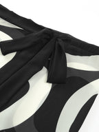 Şifon Bağlamalı Mayo Eteği Pareo