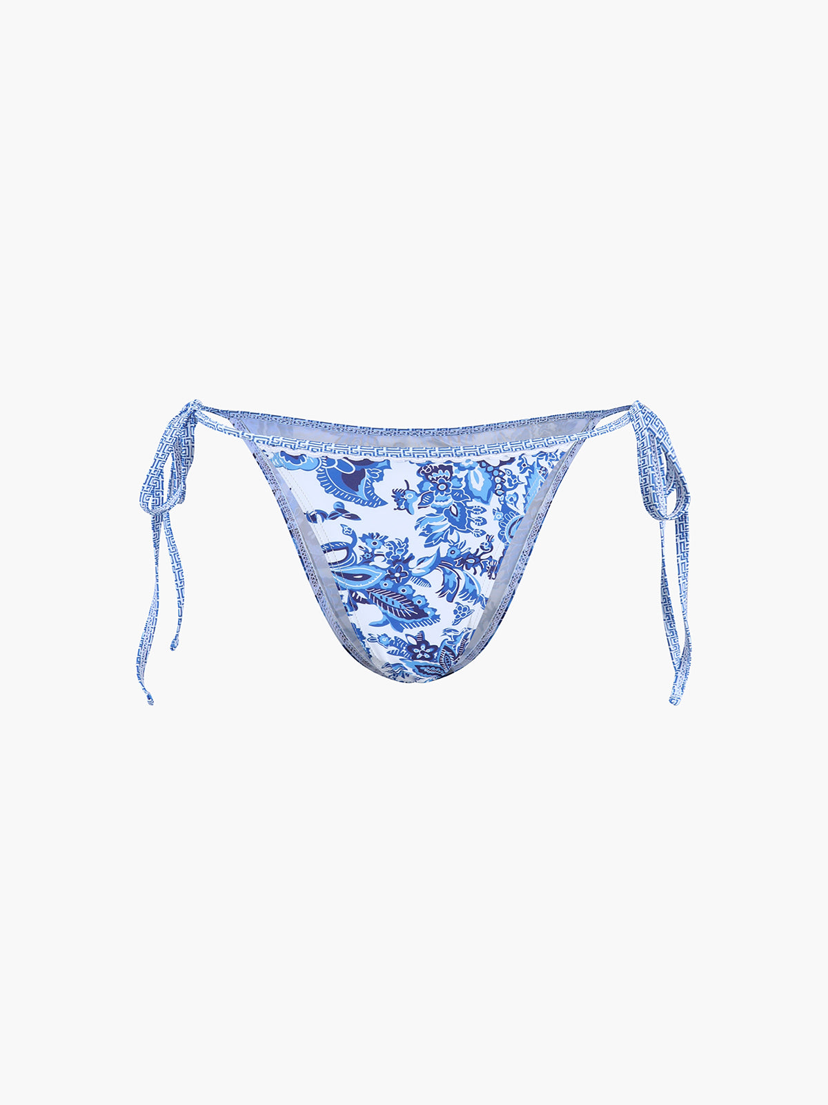 Desenli Halter Bağlamalı Bikini Takımı
