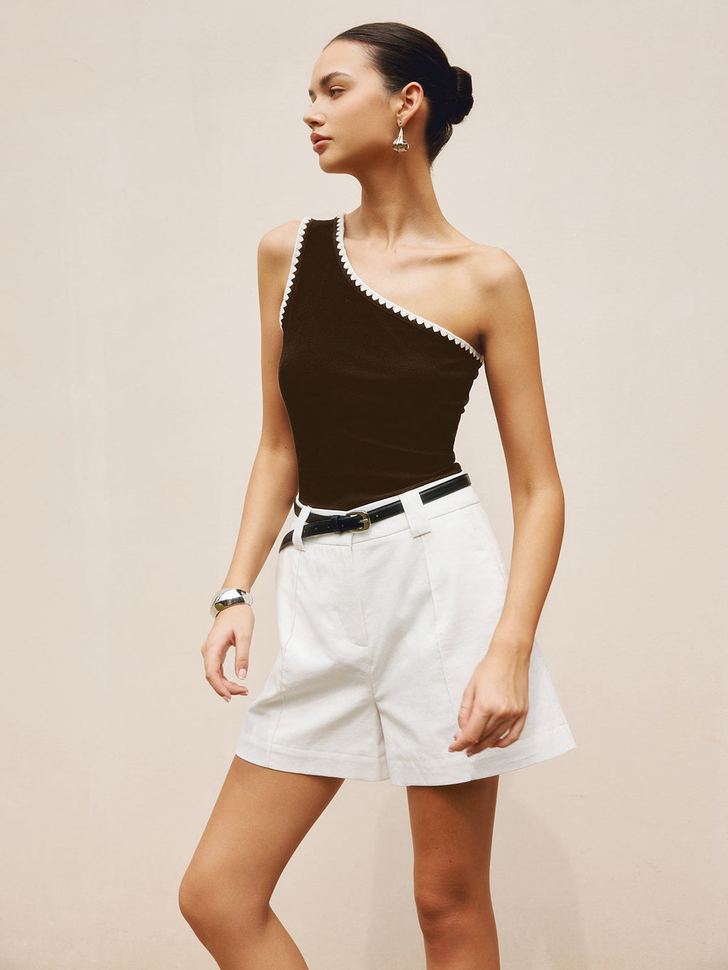Tek Omuz Açık Tank Top