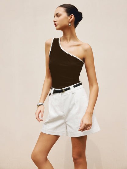 Tek Omuz Açık Tank Top