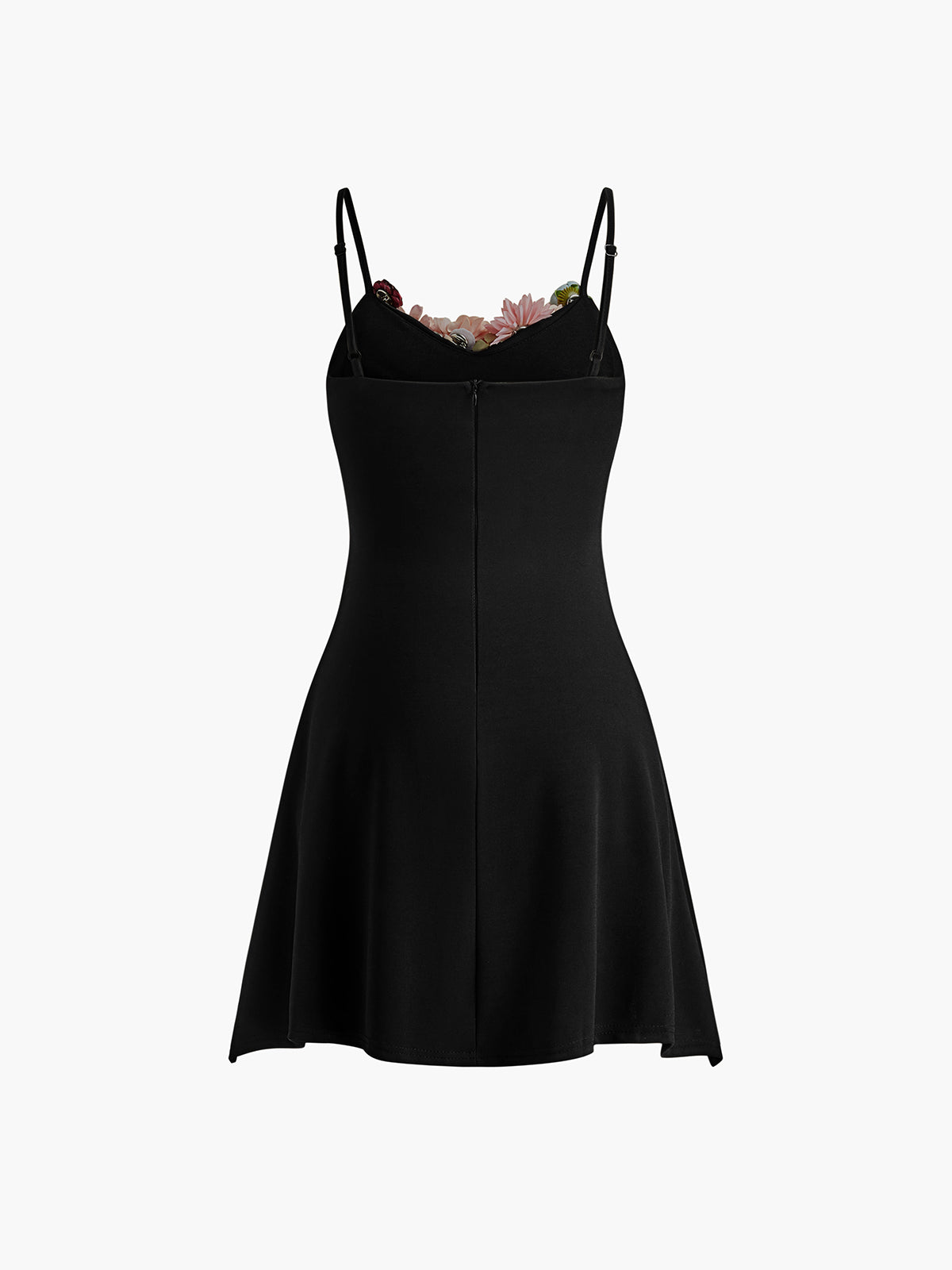 Kolsuz Fermuarlı Kısa Elbise