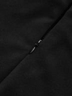 Kolsuz Fermuarlı Kısa Elbise