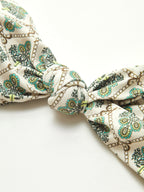 Desenli Straplez Bikini Takımı