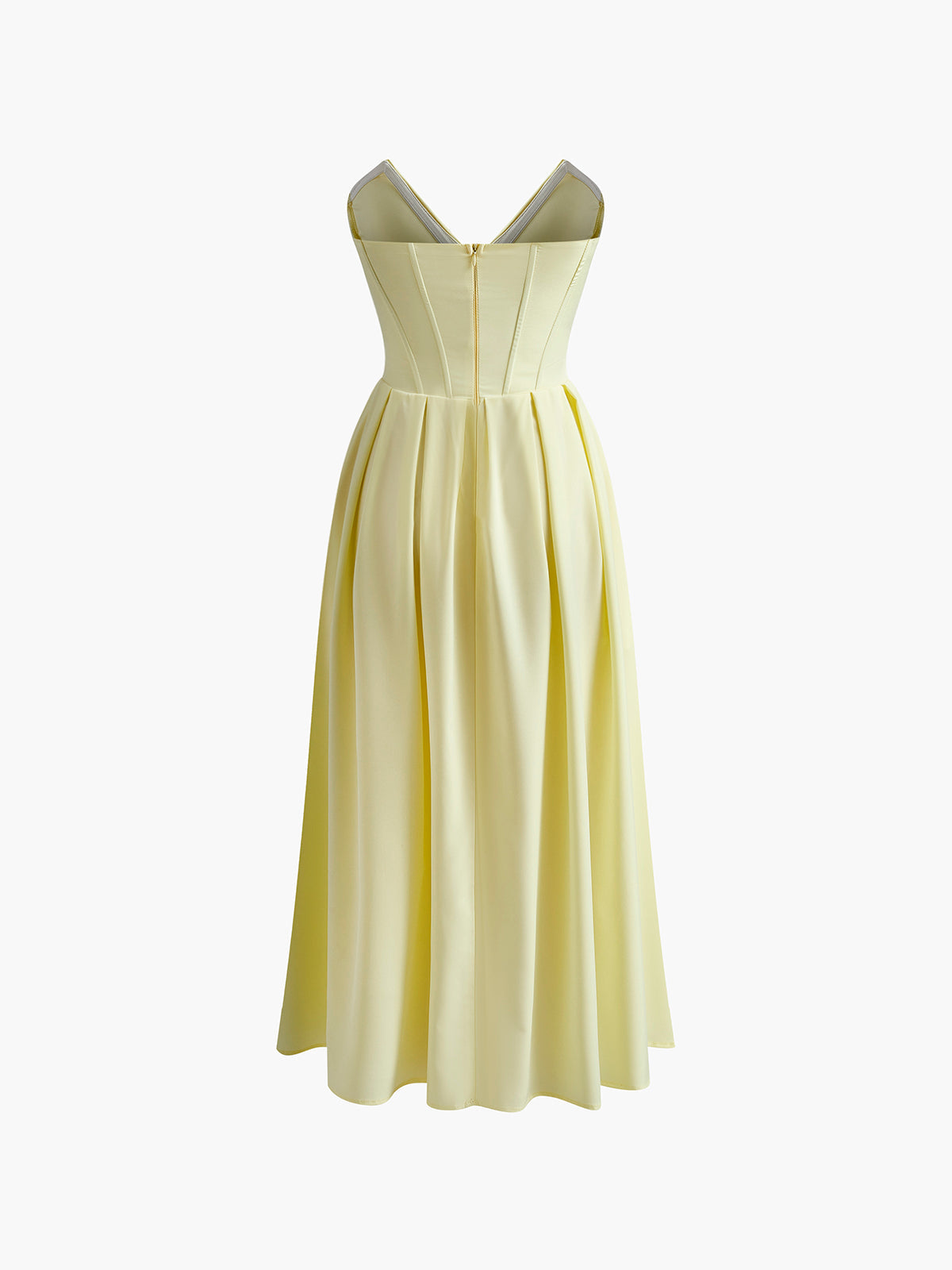 Fermuarlı Midi Elbise