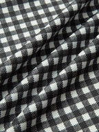 Ekose Askılı Mini Elbise