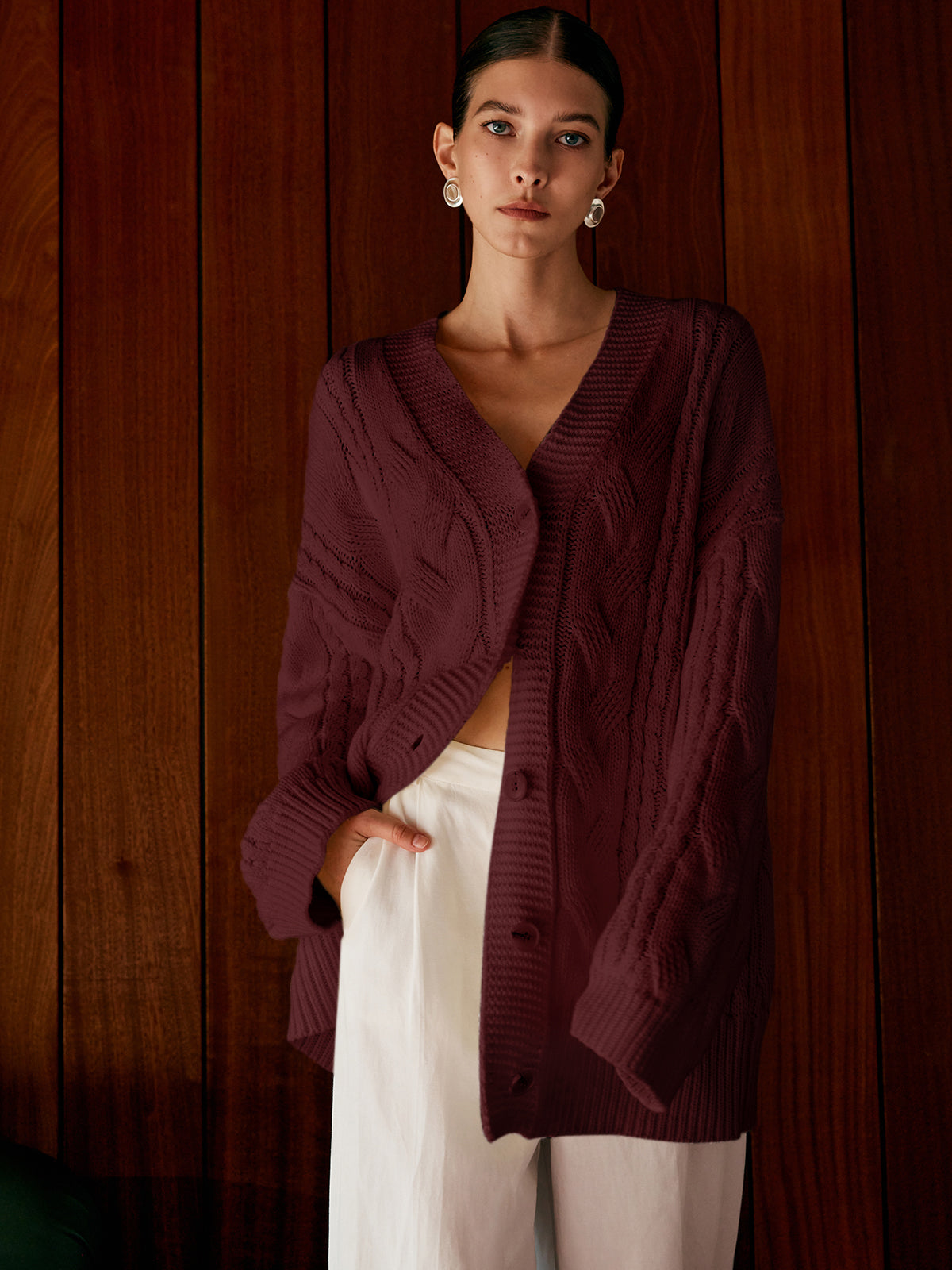 Oversize hırka