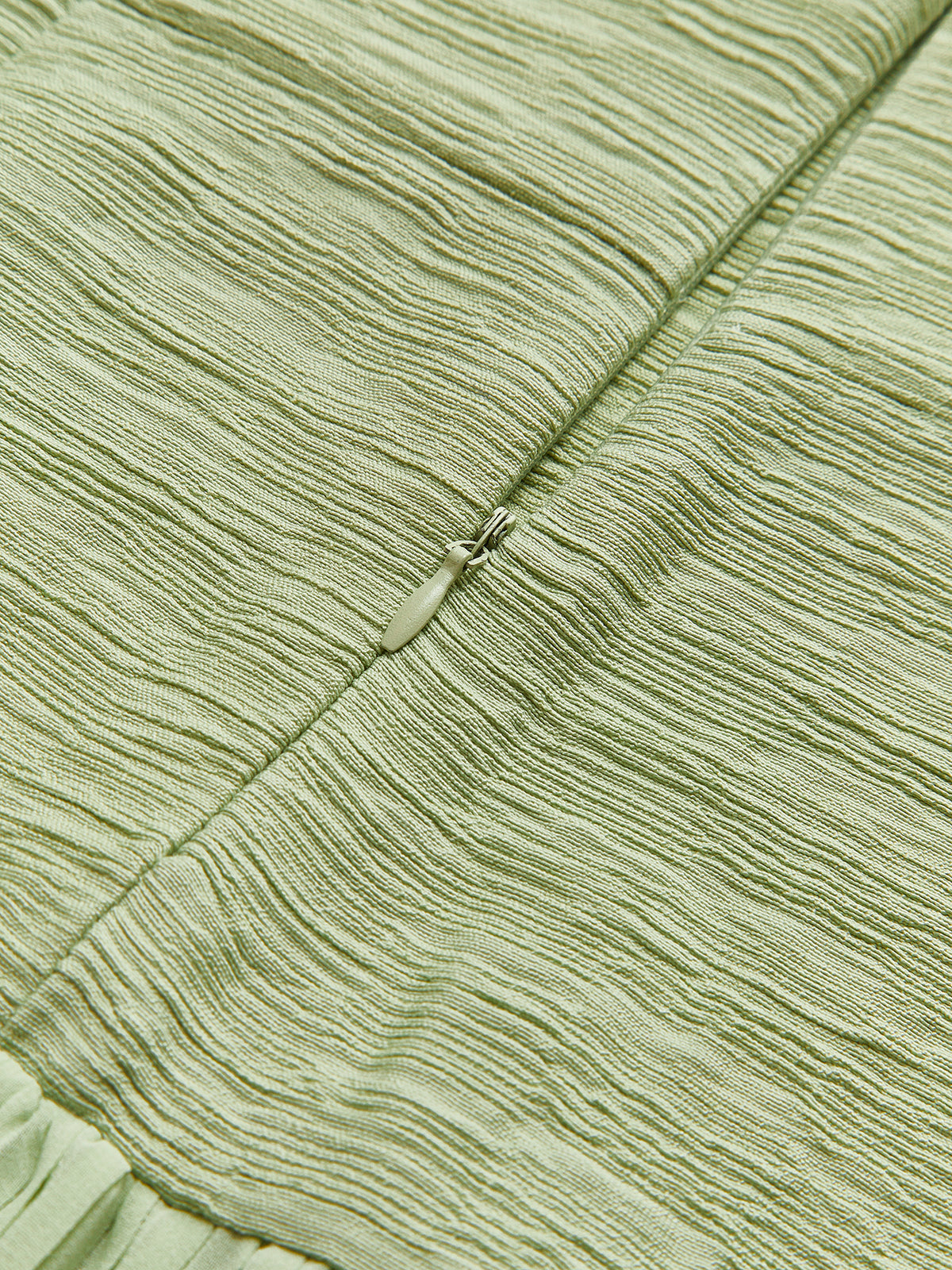 Fermuarlı Midi Elbise