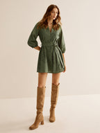 Nakış Detaylı Mini Elbise