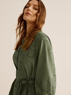 Nakış Detaylı Mini Elbise