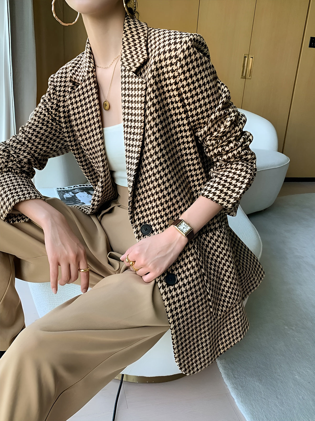 Kemerli blazer ceket