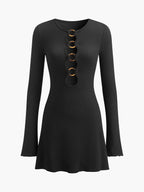 Daire aksesuar Mini Elbise