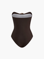 Detaylı Büküm Ön Tek Parça Mayo