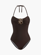 Detaylı Büküm Ön Tek Parça Mayo