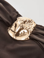 Detaylı Büküm Ön Tek Parça Mayo