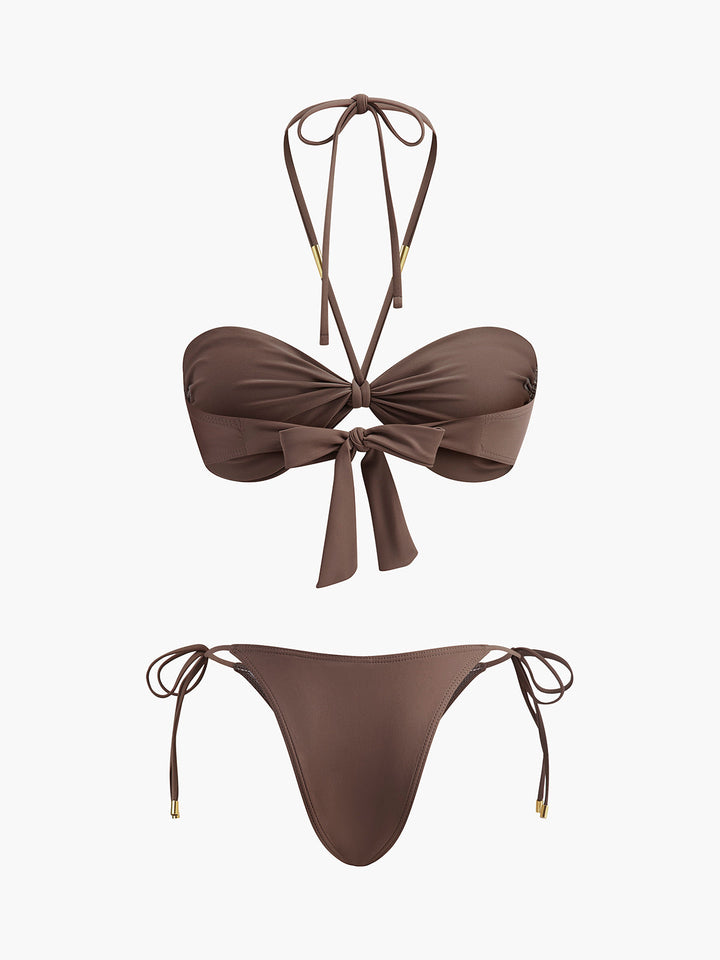 Fiyonk Detaylı Bikini Takımı
