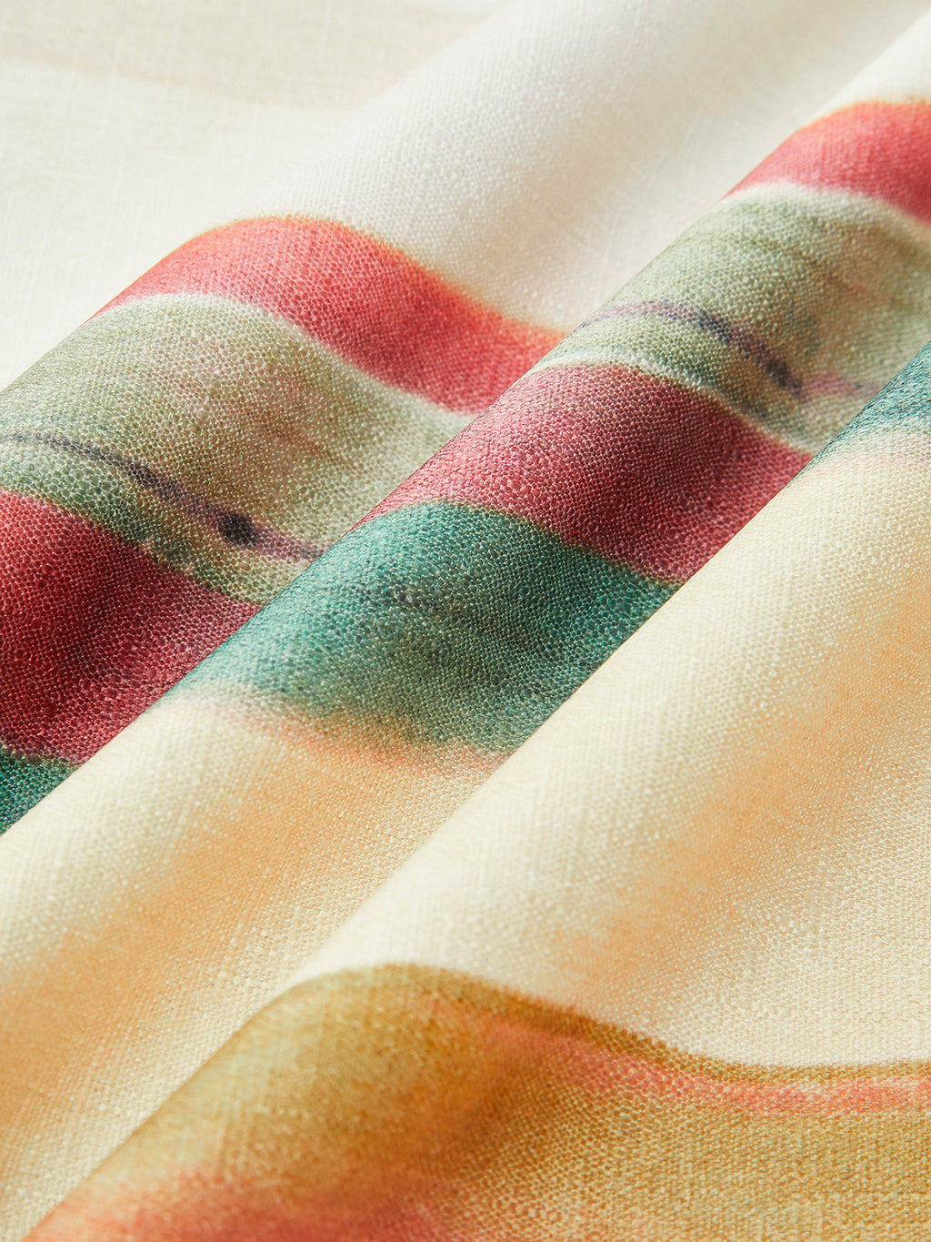 Sulu Boya Çizgili Askılı Elbise