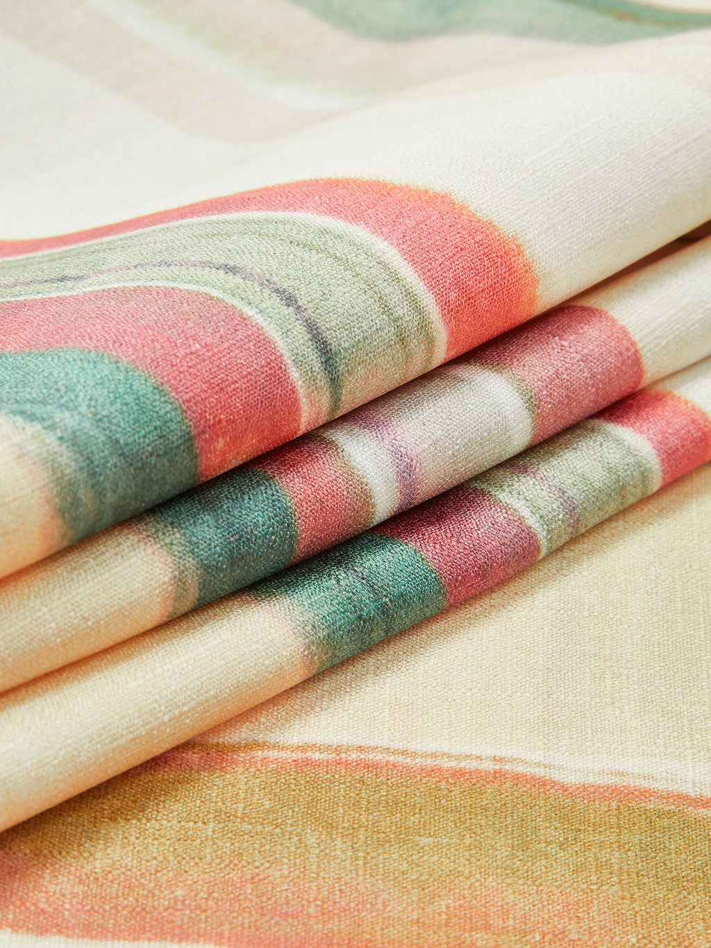 Sulu Boya Çizgili Askılı Elbise