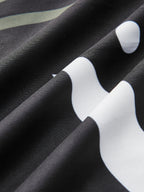 Halter Yaka Geometrik Desenli Mayo