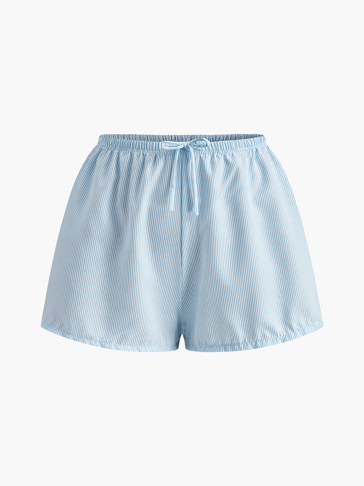 Çizgili Bikini ve Şort