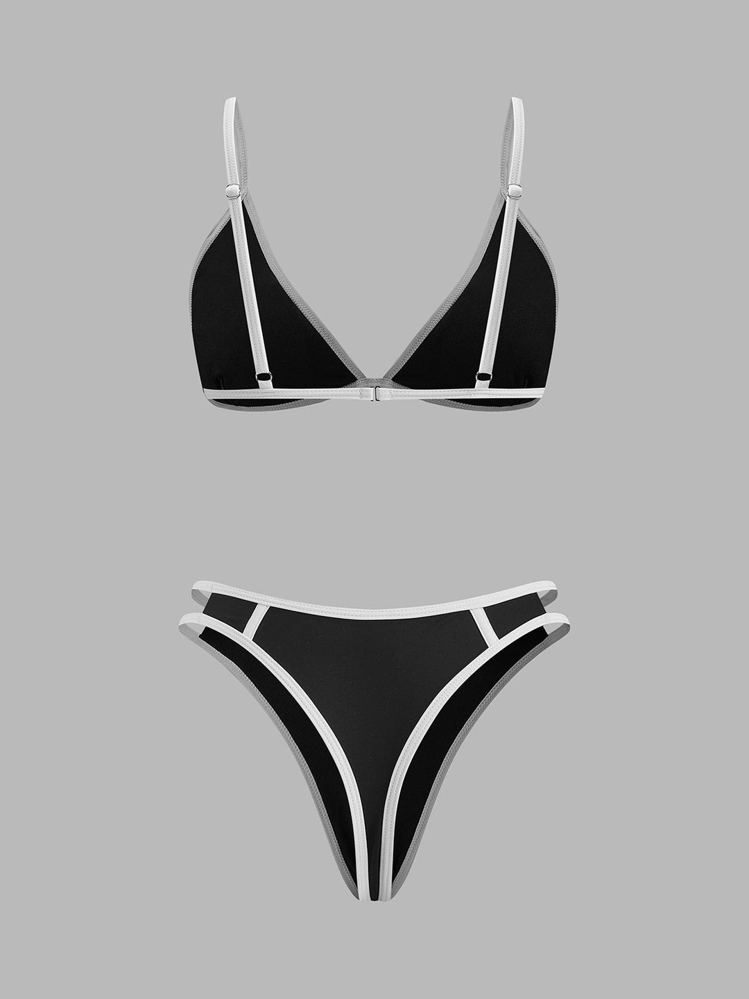 Zıt Şeritli Bikini Takımı