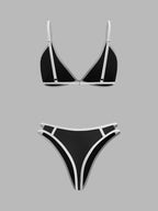 Zıt Şeritli Bikini Takımı