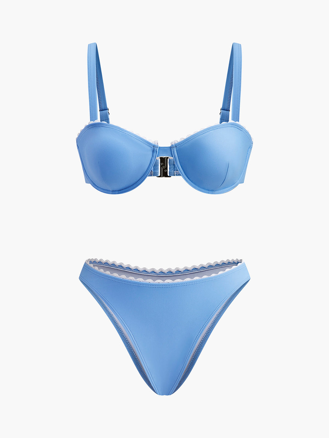 Dalgalı Kenar Detaylı Bikini Takımı